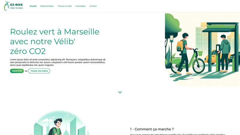 EZ-BIKE - Localisation Vélibs Marseille